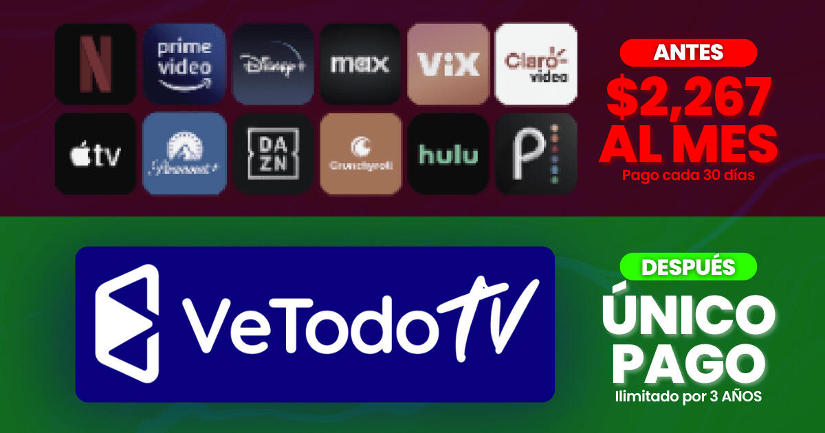 VeTodoTV Comparación de Precios. Servicio IPTV. Aguascalientes, México.